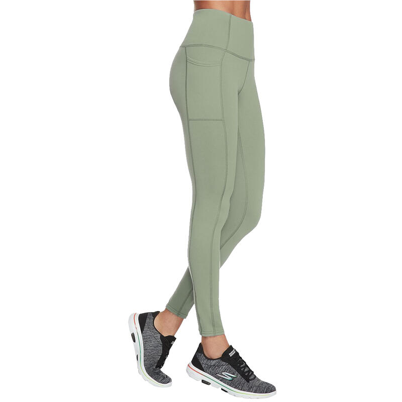 Skechers Go Walk High Waisted Legging, Vrouwen, Fitness, Leggings, groen