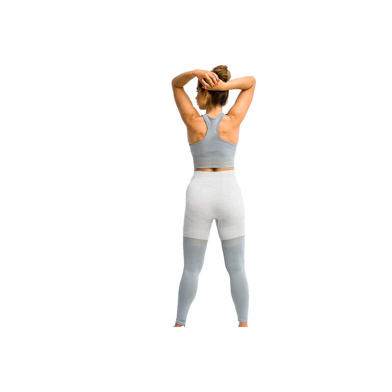 GymHero Leggins Stripes, Femme, Fitness, legging, gris