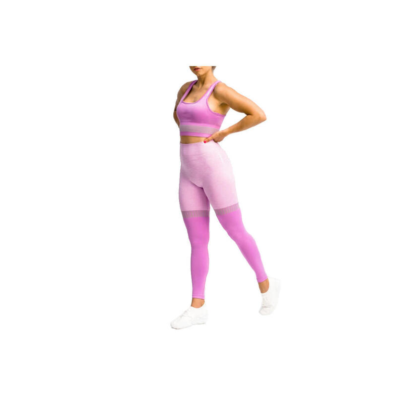 Női leggings, GymHero Leggins Stripes, lila
