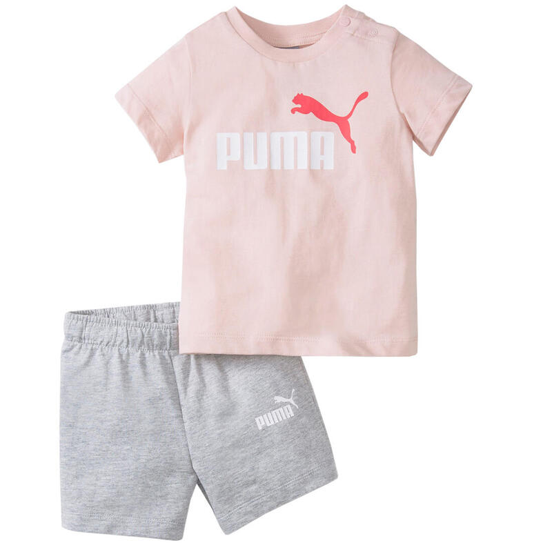 Lány póló, Puma Minicats Tee Short Set, rózsaszín