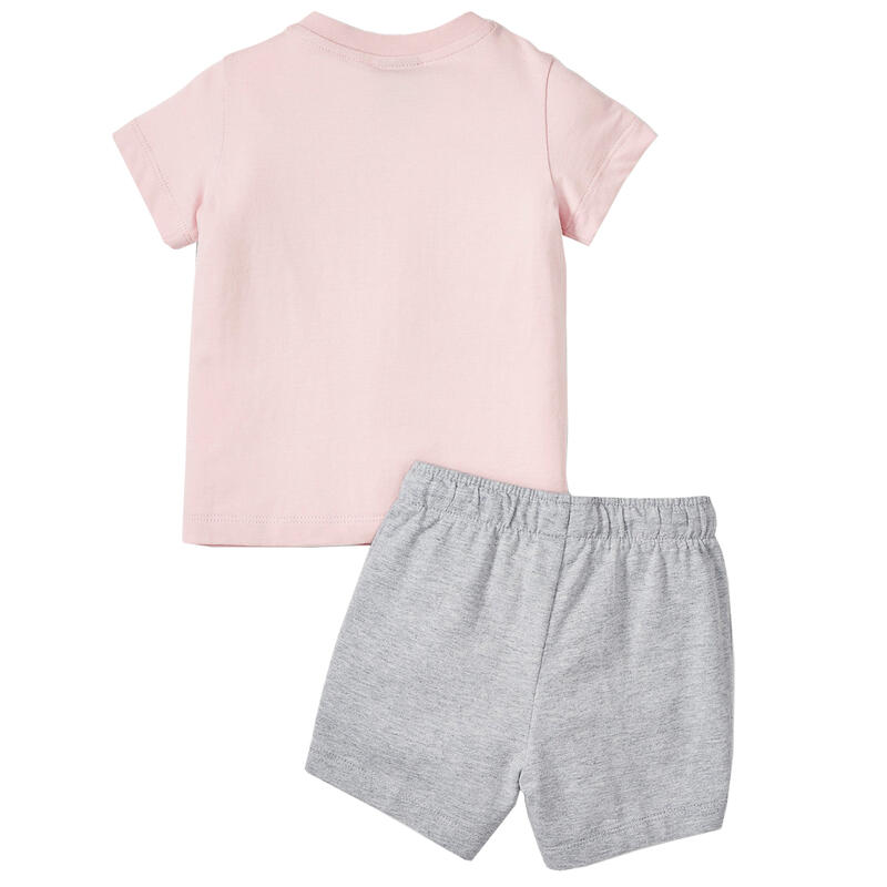 Lány póló, Puma Minicats Tee Short Set, rózsaszín