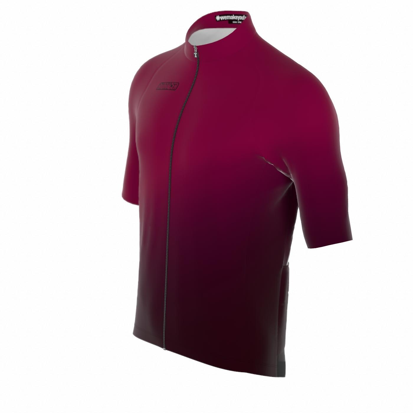 Maillot Verano Transpirable Hombre - Icon Classic Smooth Burdeos 3/5
