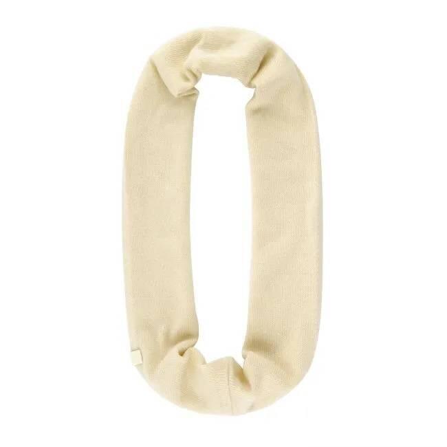 Écharpe de nuit multifonctionnelle en tricot Buff pour femmes beige