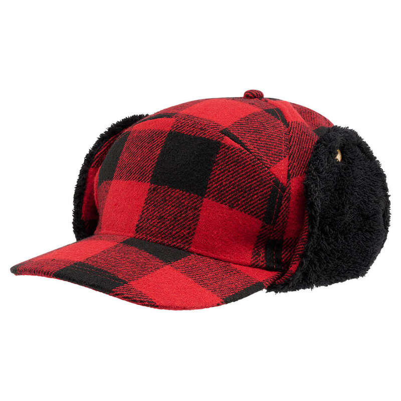 Czapka Zimowa Brandit z Daszkiem Lumberjack Czerwono-czarna 2/3