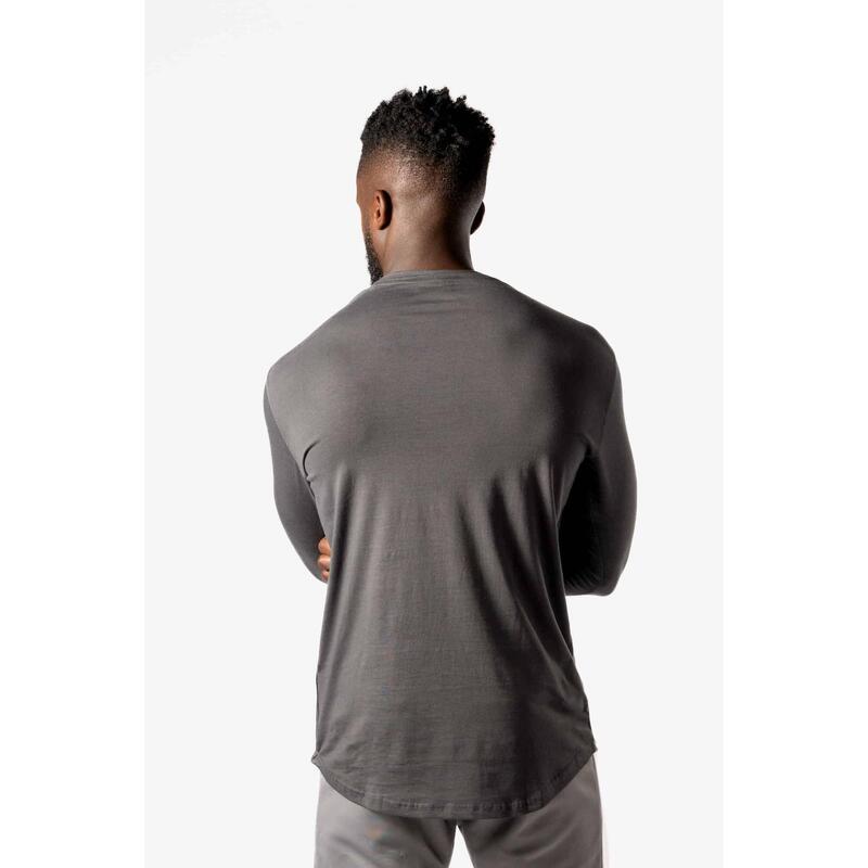 Core Scoop Camisa De Manga Larga - Fitness - Hombre - Gris