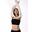 Chriselle Sports Bra - 女款 - 中高強度訓練/瑜珈運動內衣- 黑色