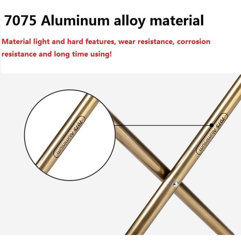 Z012 Aluminum Alloy Foldable Chiar (Easy Wild) - Black