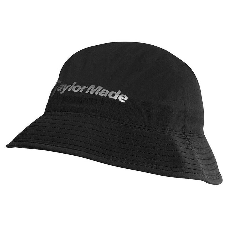 77644 WATERPROOF GOLF STORM BUCKET HAT – BLACK