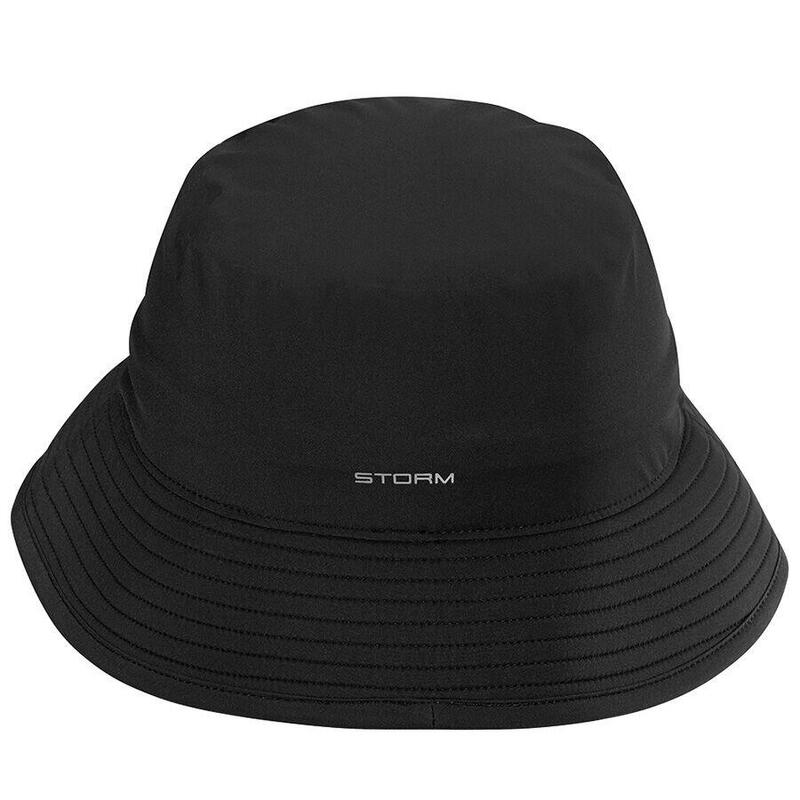 77644 防水高爾夫漁夫帽 - 黑色