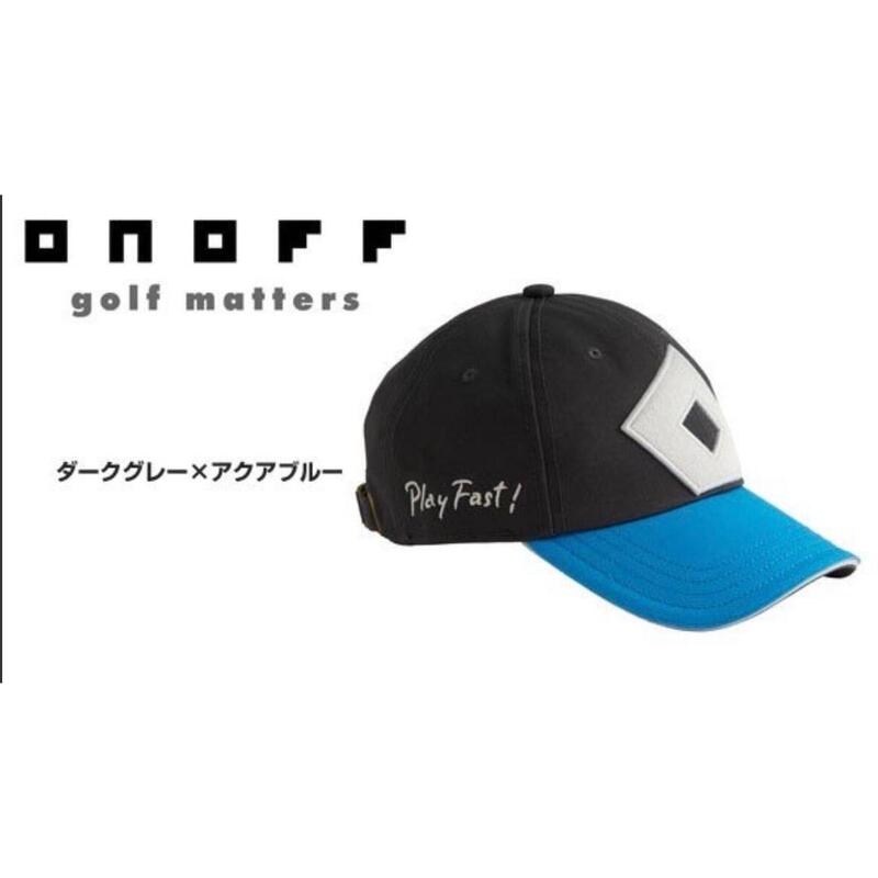 YOK0217 中性高爾夫球帽 - 黑色/藍色