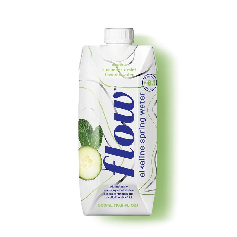 Flow Cucumber+ Mint Alkaline Spring Water  12 pack of 500ml