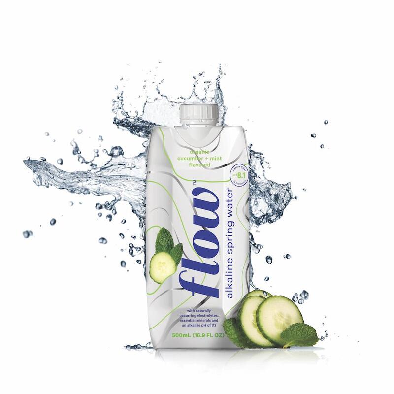 Flow Cucumber+ Mint Alkaline Spring Water  12 pack of 500ml