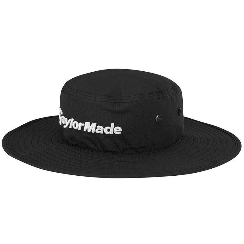 97035 METAL EYELIT 高爾夫球漁夫帽 - 黑色