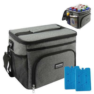 Borsa termica a 4 strati -Borsa per il pranzo - Borsa da picnic- 15 L - Grigio