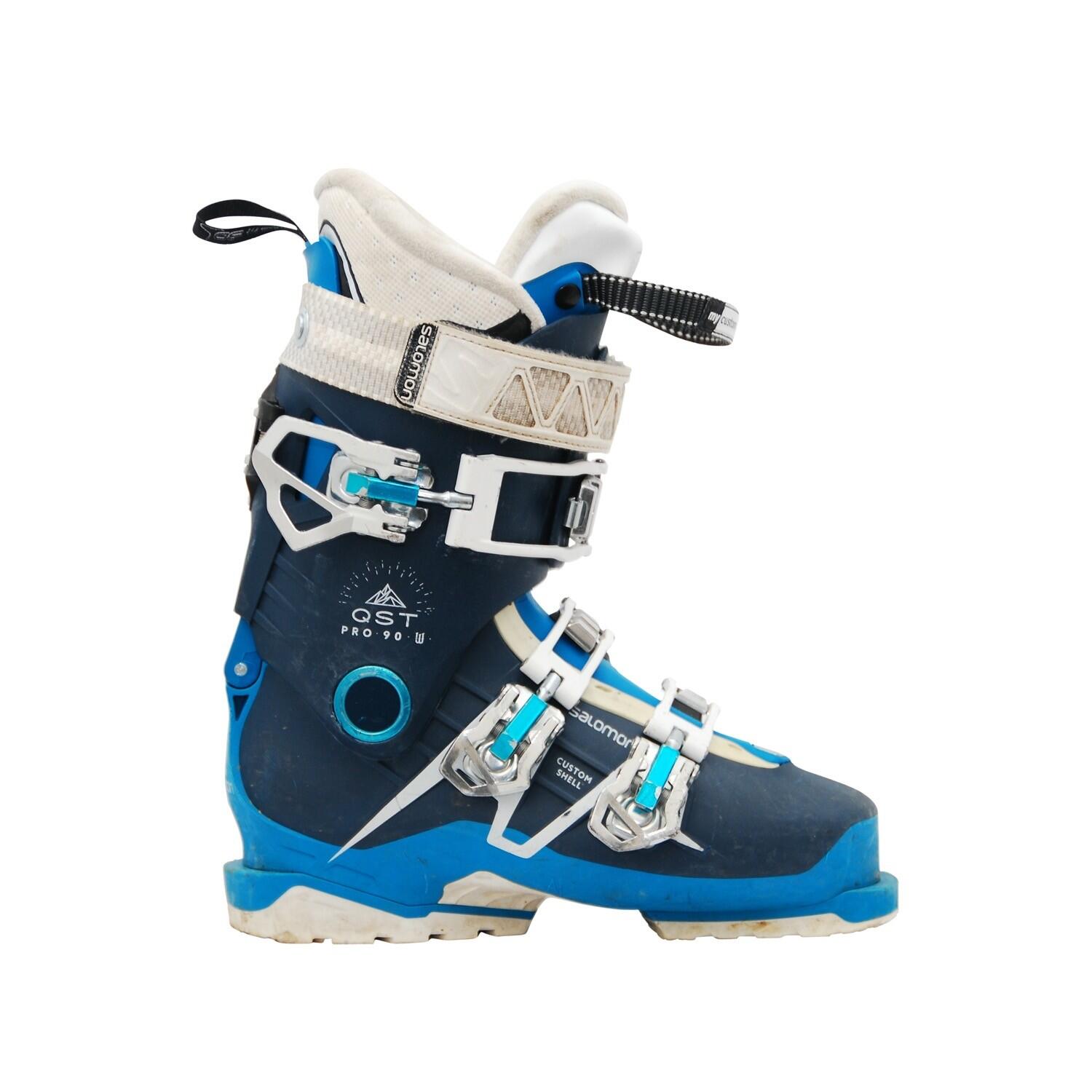 Salomon - Reconditionne - Chaussures De Ski Salomon Qst Pro 90 W - Chaussures De Ski - Bleu - 24 Cm - Decathlon