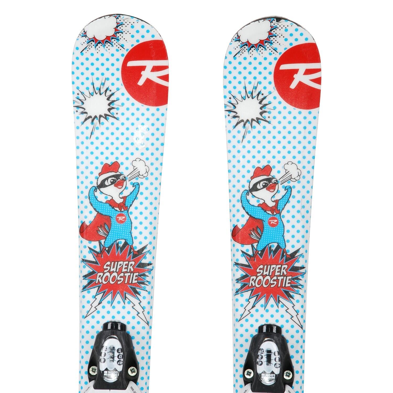 RECONDITIONNE - Ski Junior Rossignol Super Roostie + Fixations 2/4