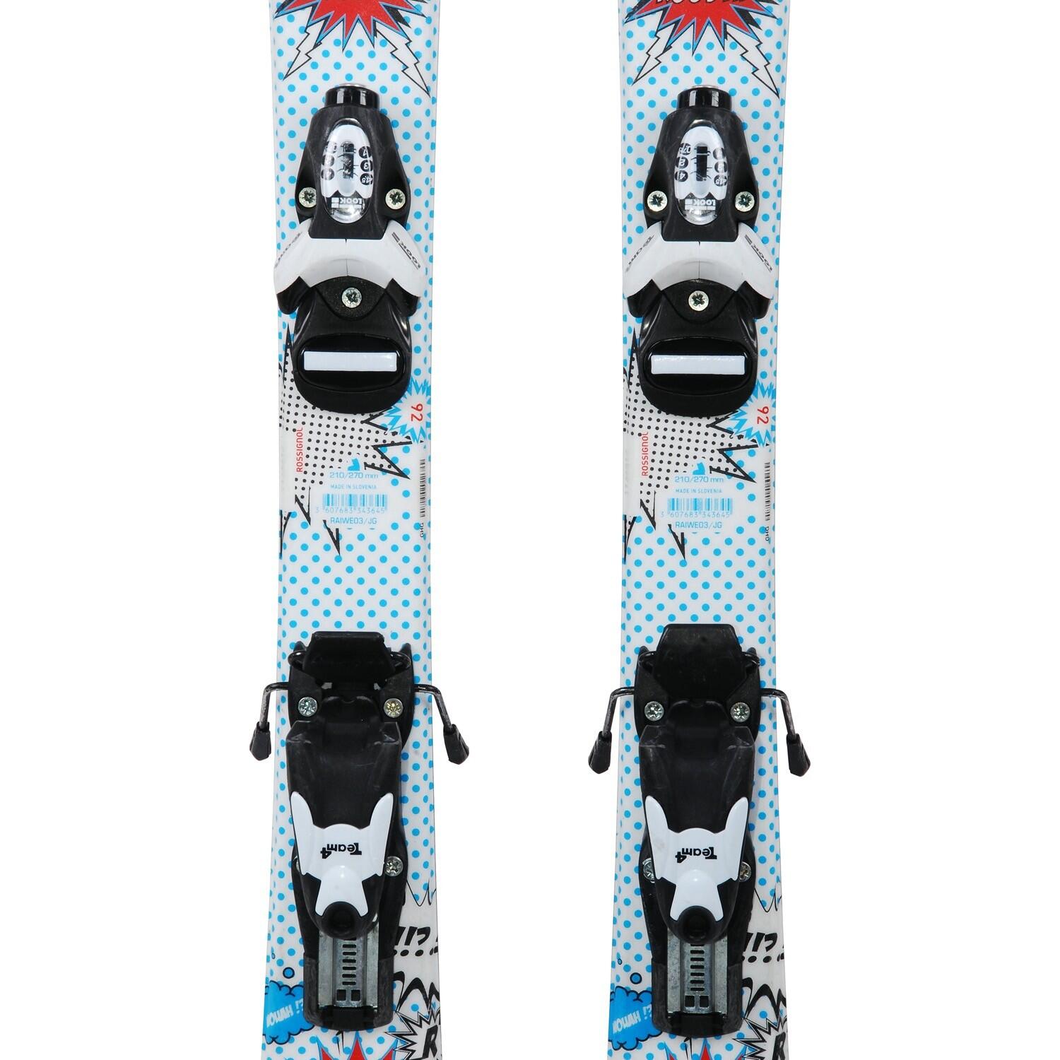 RECONDITIONNE - Ski Junior Rossignol Super Roostie + Fixations 3/4