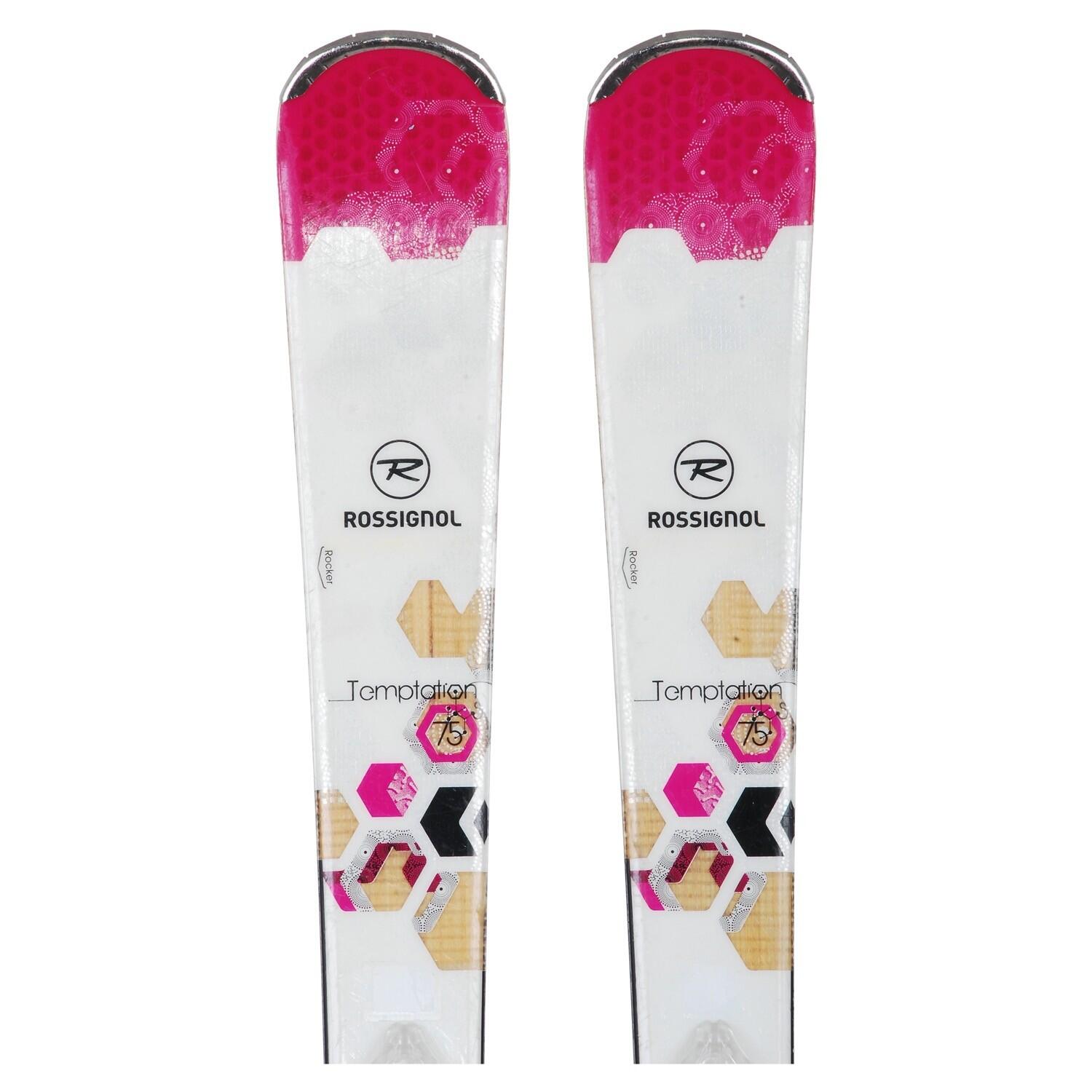 Rossignol temptation 75 （152cm）、ストック付き Rossignol TEMPTATION 75 X - skis d'occasion Femme – Top N Sport