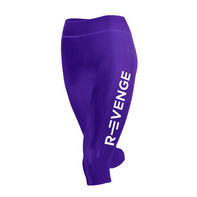 Capri technische legging voor dames running protection taping dark violet