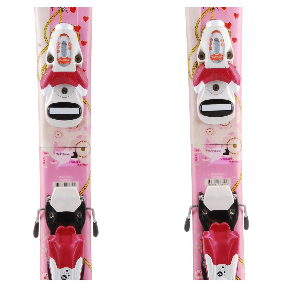 RECONDITIONNE - Ski Junior Rossignol Princess + Fixations 3/4