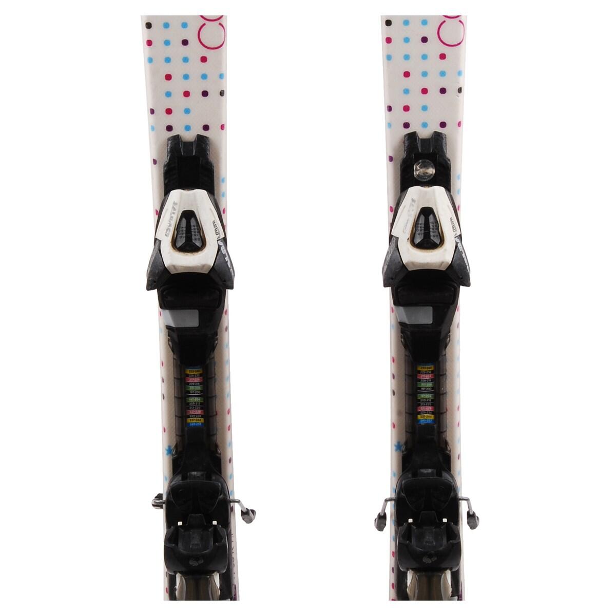 RECONDITIONNE - Ski Junior Salomon Origins Candy + Fixations - BON 3/4
