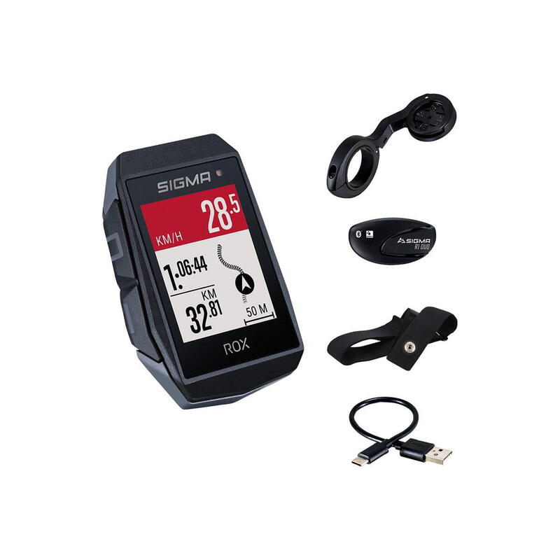Cuentakilometros rox 11.1 evo negro hr set
