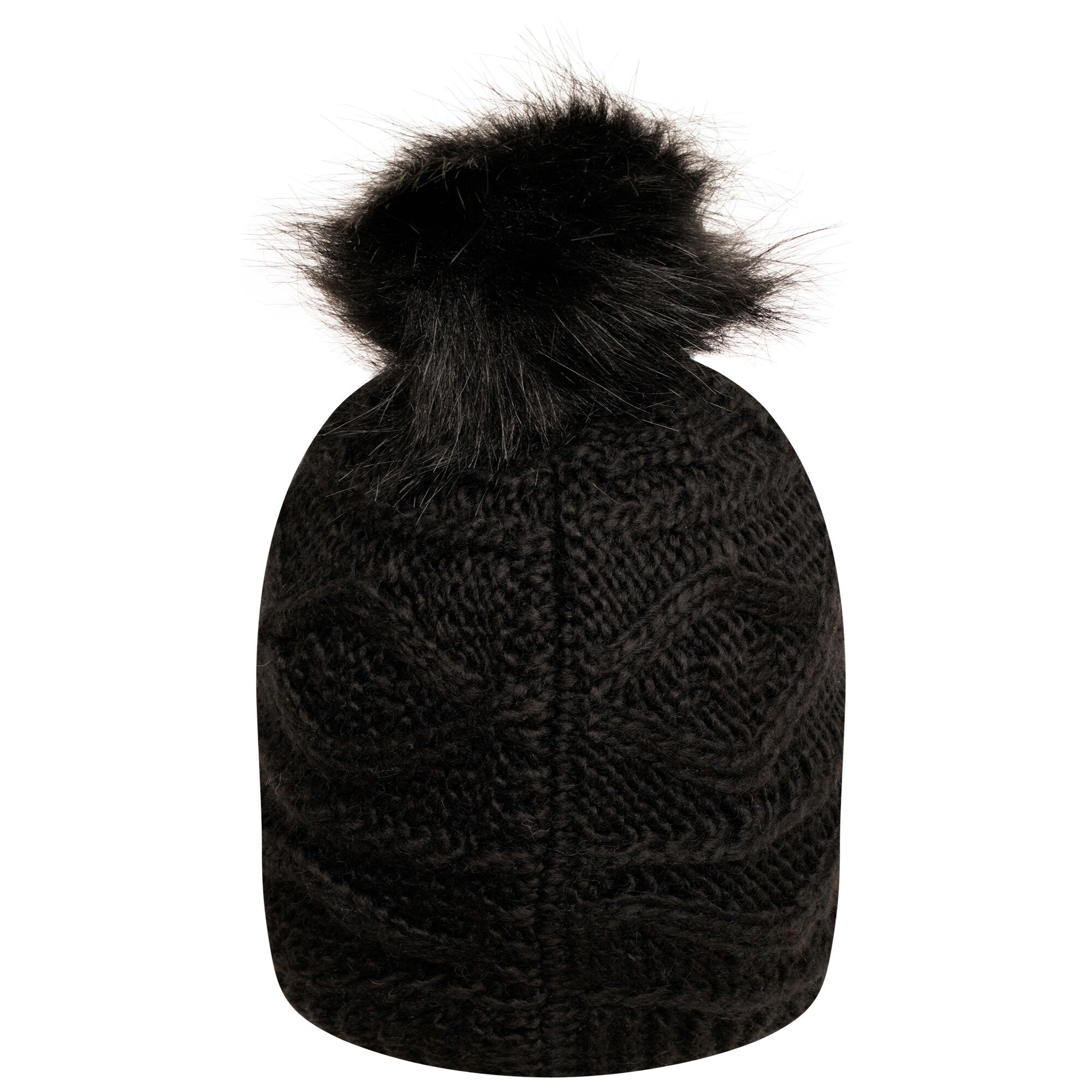 Womens/Ladies Remind II Bobble Beanie (Black) 3/4