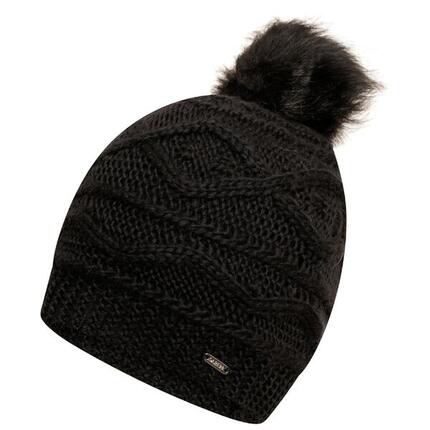 Bonnet Motif/style Pompon REMIND Femme (Noir)