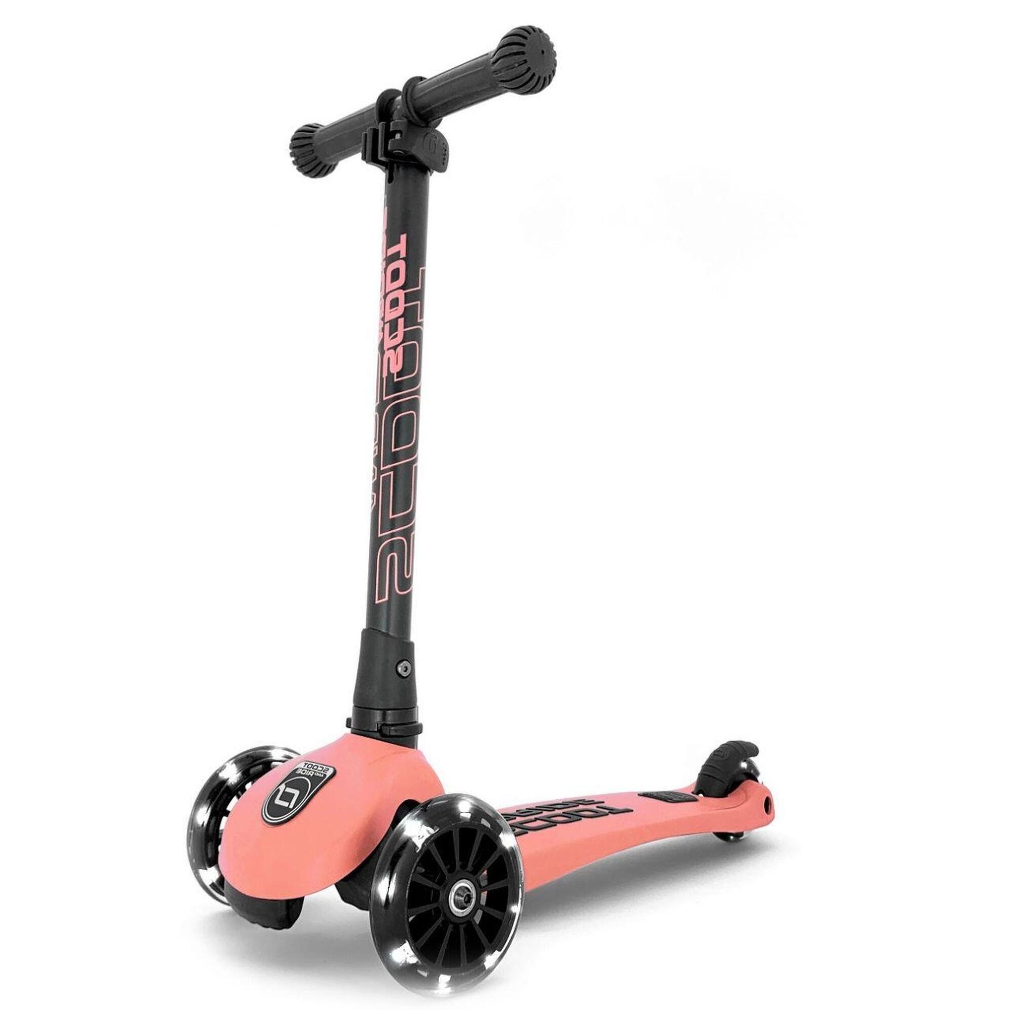SCOOT AND RIDE Scooter Mini Scooter  Highwaykick 3 LED  Peach