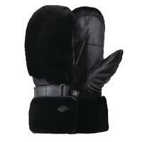 Riches Mitaines de ski en fausse fourrure pour femme - Le noir
