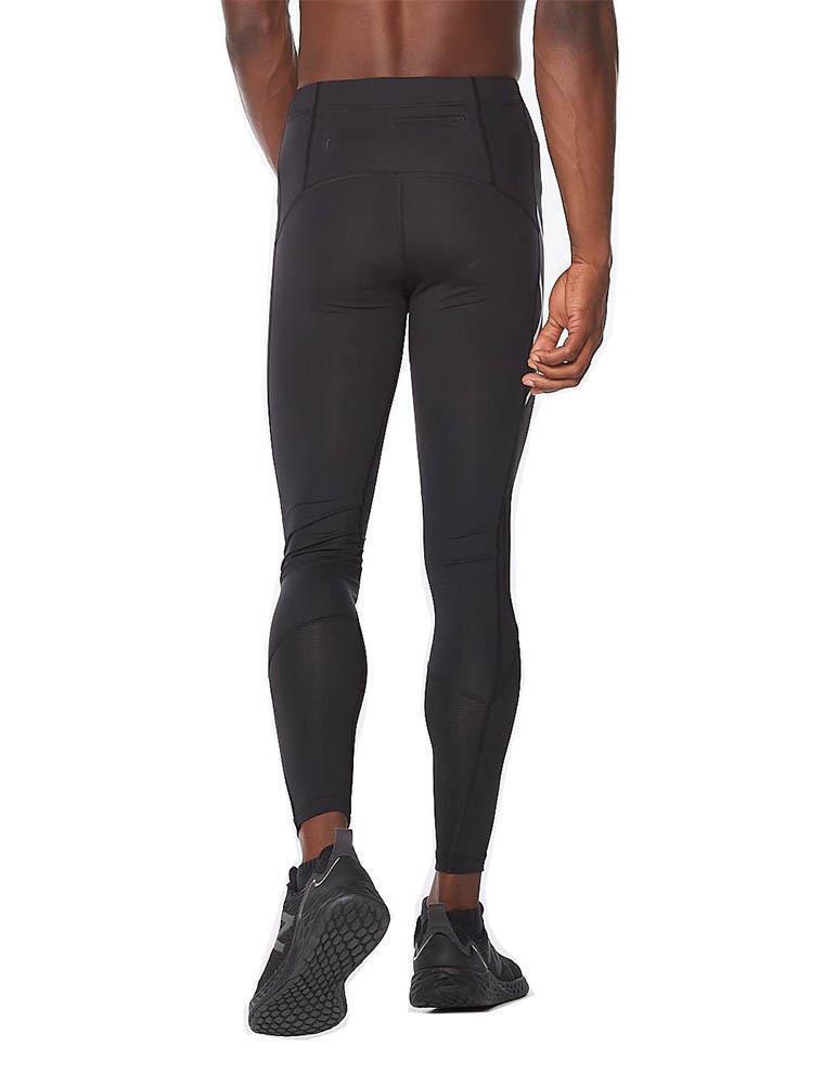 2XU Men's Aero Vent Compression Tights - Black / Silver Reflective - Size S 2/2