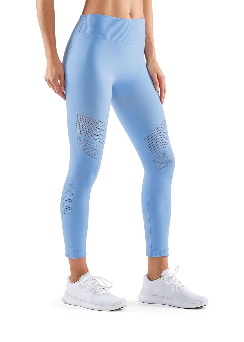 SKINS DNAmic Seamless Womens Tights - Blue - Size M 4/5