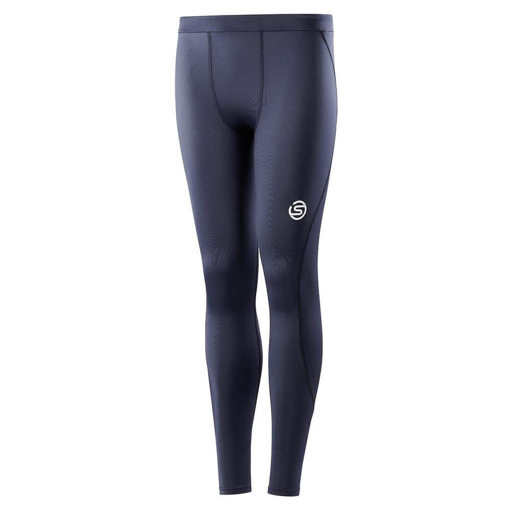 SKINS Series-1 Youth Tight - Navy Blue - Size M 1/2