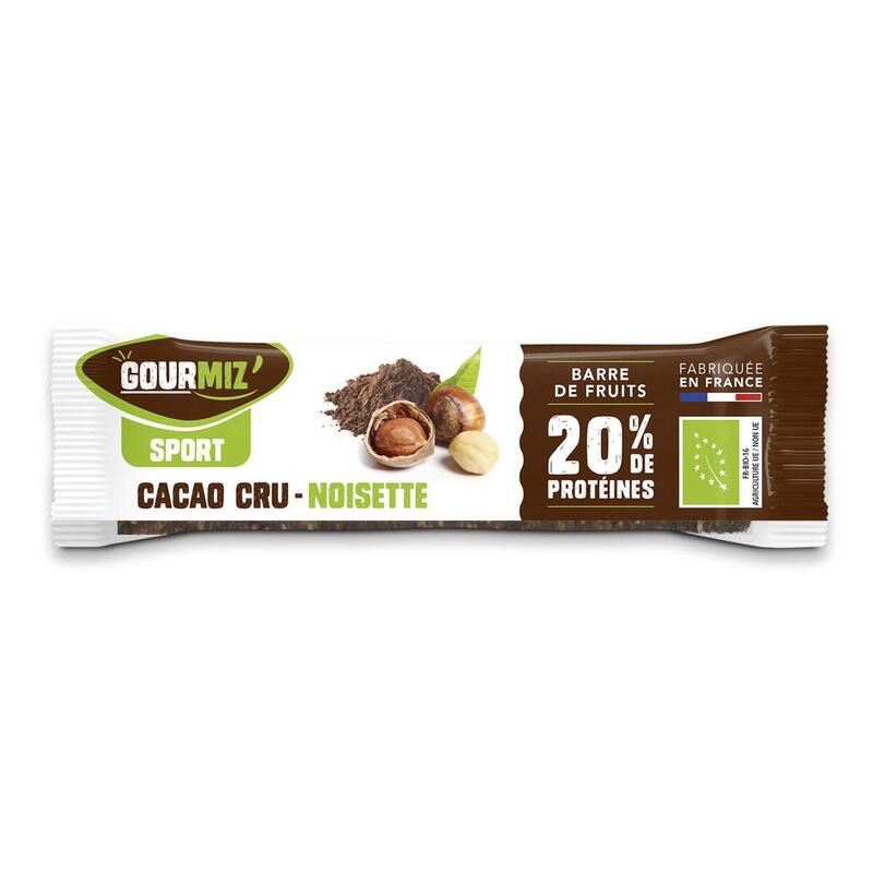 Barres protéinées cacao cru - noisettes x20