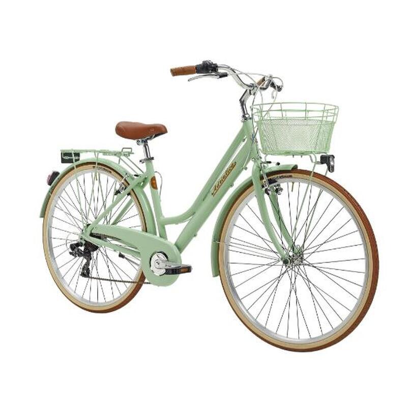 Bicicleta Adriatica City Retro Donna 28 Verde 45 cm