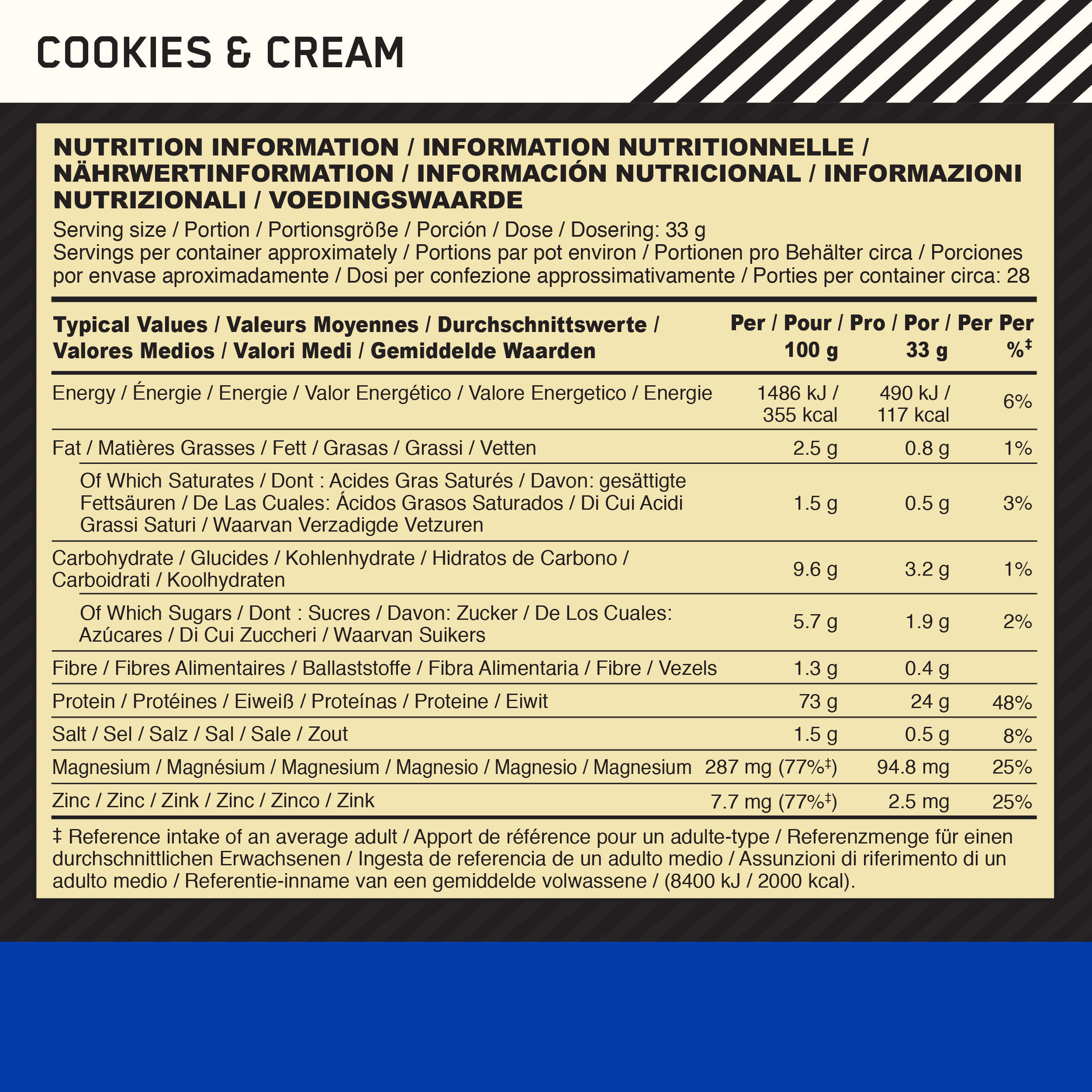 Caséine - Gold Standard 100% Casein - Biscuits et Crème 5/6