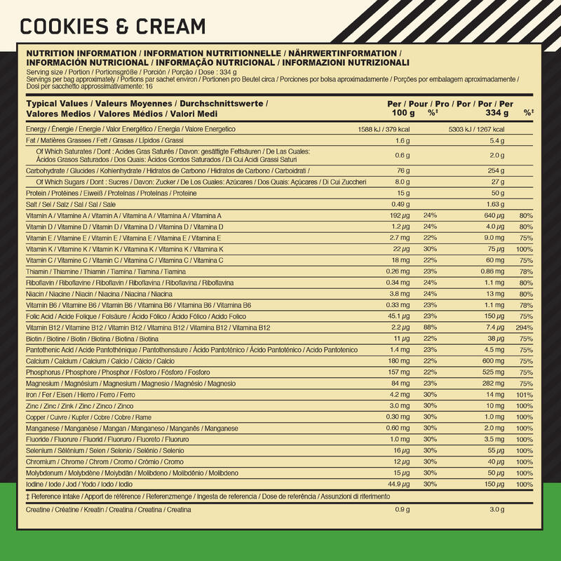 Serious Mass Cookies & Cream 16 Portionen (5450 Gramm)