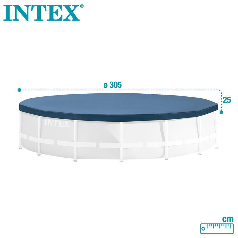 Cobertor para piscinas desmontables INTEX metal y prism frame 305 cm