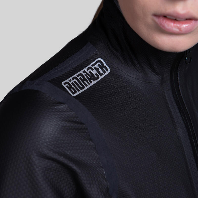 Chaqueta Ciclismo Mujer Impermeable - Negro - Kaaiman