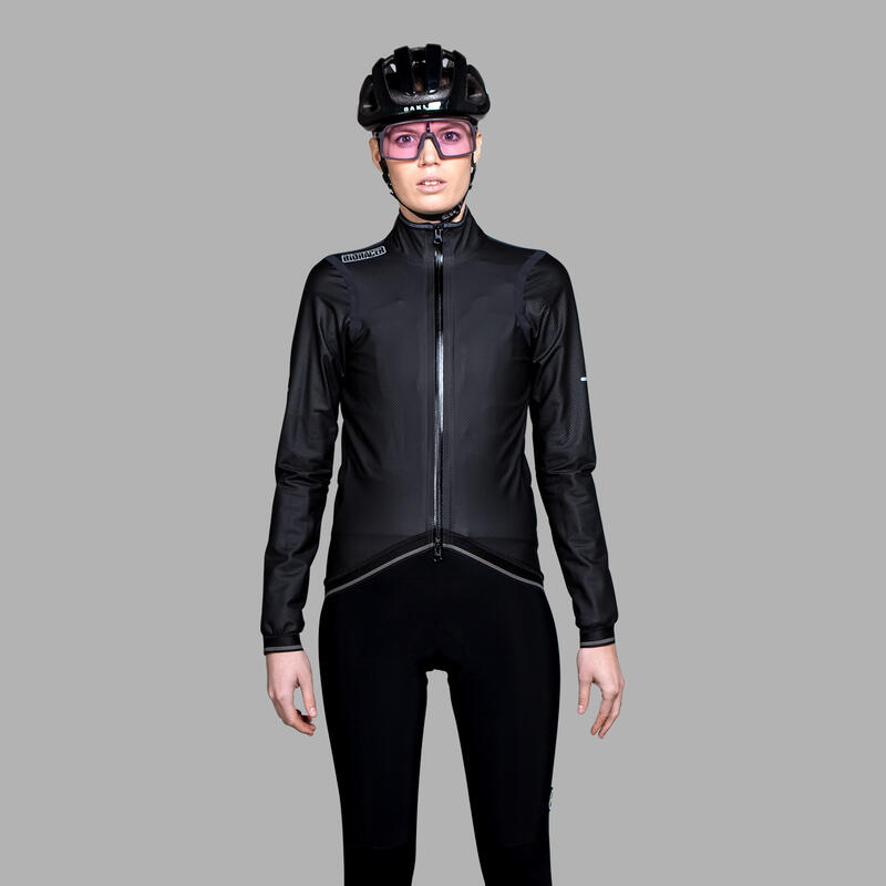 Chaqueta Ciclismo Mujer Impermeable - Negro - Kaaiman