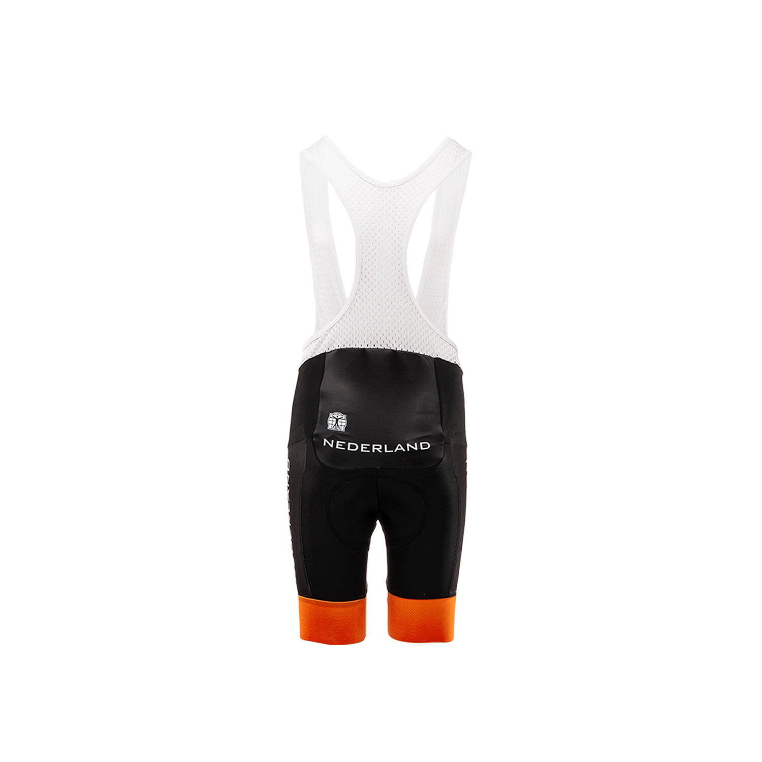 Pantaloncini Ciclismo Bambini - Team Olanda Nero/Arancione 2/3