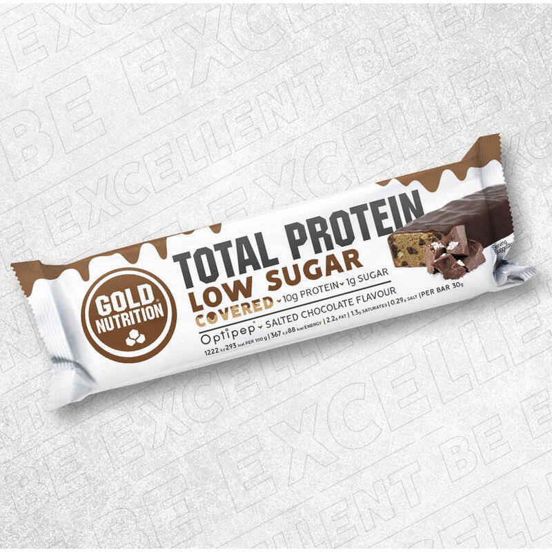 PROTEIN BAR LOW SUGAR COVERED SALTED CHOCOLATE - 30 G
