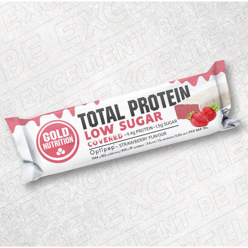 PROTEIN BAR LOW SUGAR COVERED STRAWBERRY & CHOCOLATE - 30 G