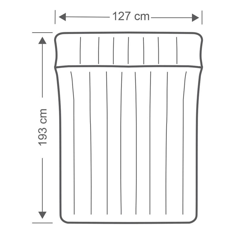 Colchoneta hinchable INTEX camping 127x193x24 cm