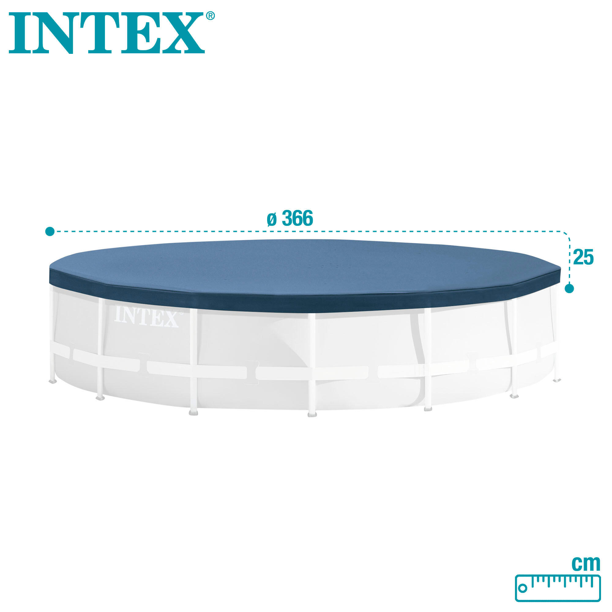 Intex 28031 - Copripiscina Metal / Prisma Frame Rotonda, 366 cm 6/7