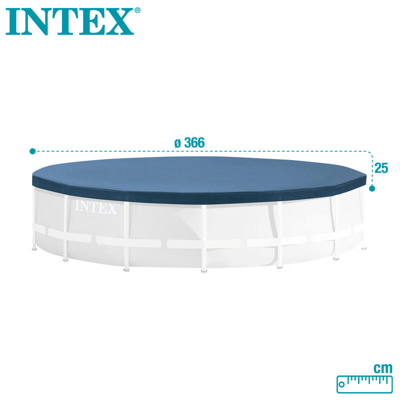Husă pentru piscină Intex tubulară 3,66 m albastră