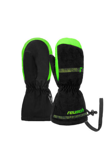Moufles De Ski Enfant (Noir / Vert)