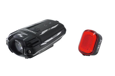 Fietsverlichtingset voor en achter moon meteor c1 orion