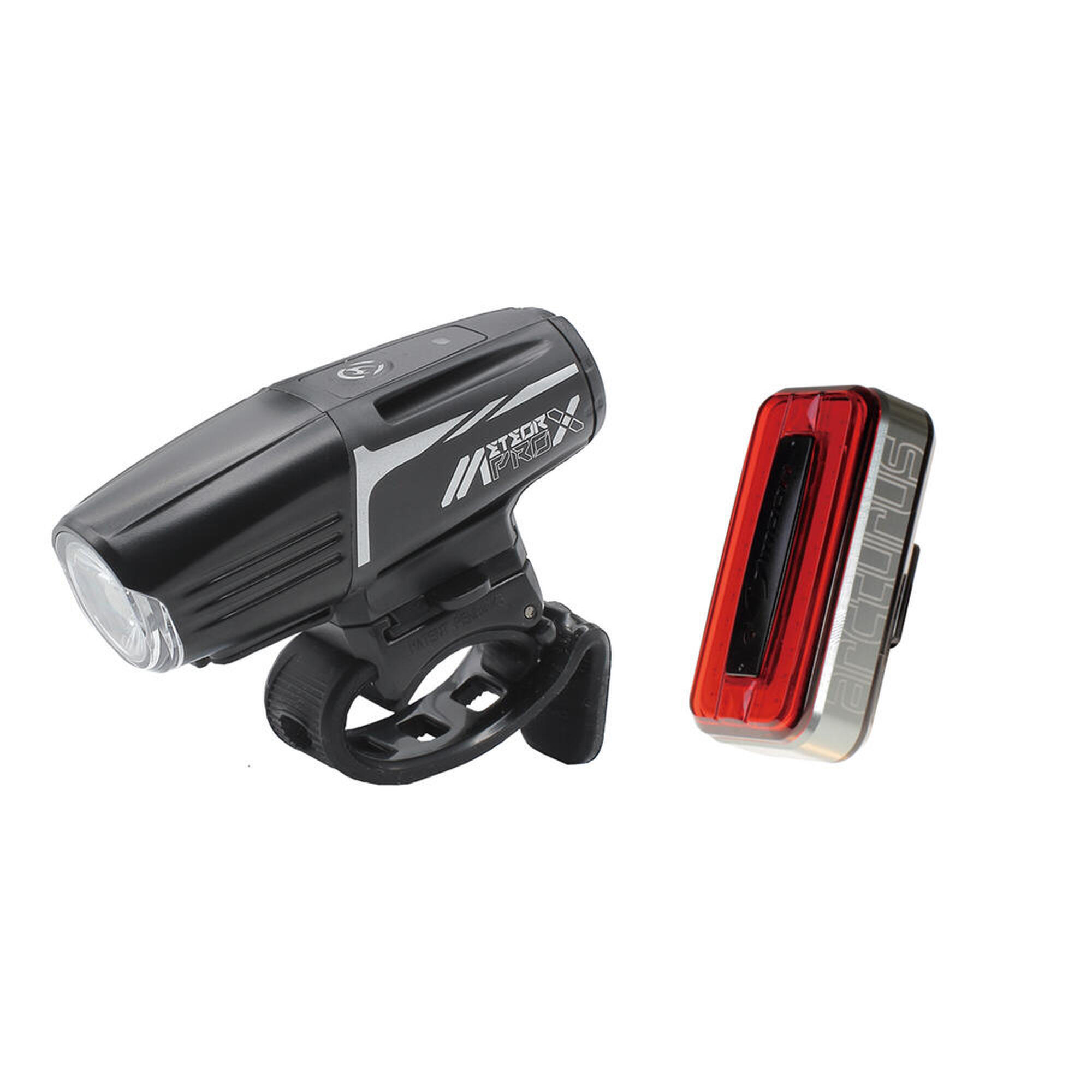 Front and rear bike lights Moon Meteor-X Auto Pro Arcturus