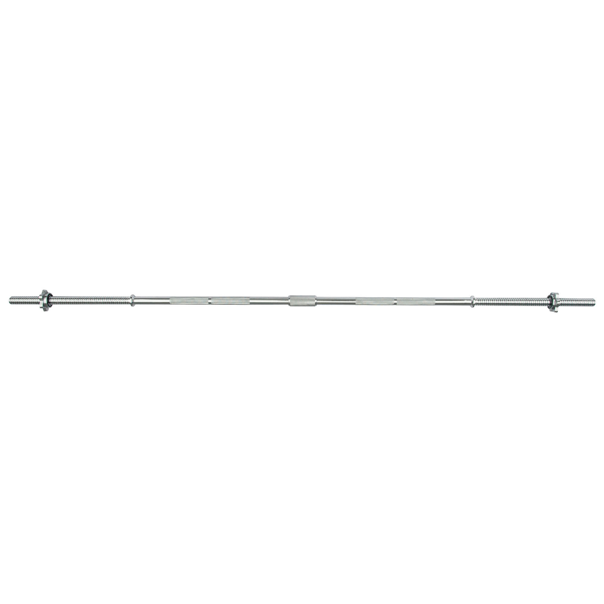 VIAVITO Viavito 6ft Standard Chrome Barbell Bar with Spinlock Collars